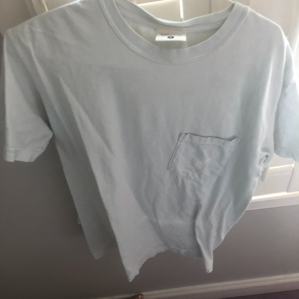 JADELYNN BROOKE LIGHT BLUE SHORT SLEEVE SHIRT